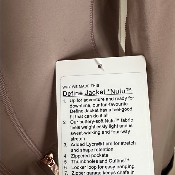 lululemon Define Jacket *Nulu | Ashen Rose/Rose Gold - Picture 3 of 8
